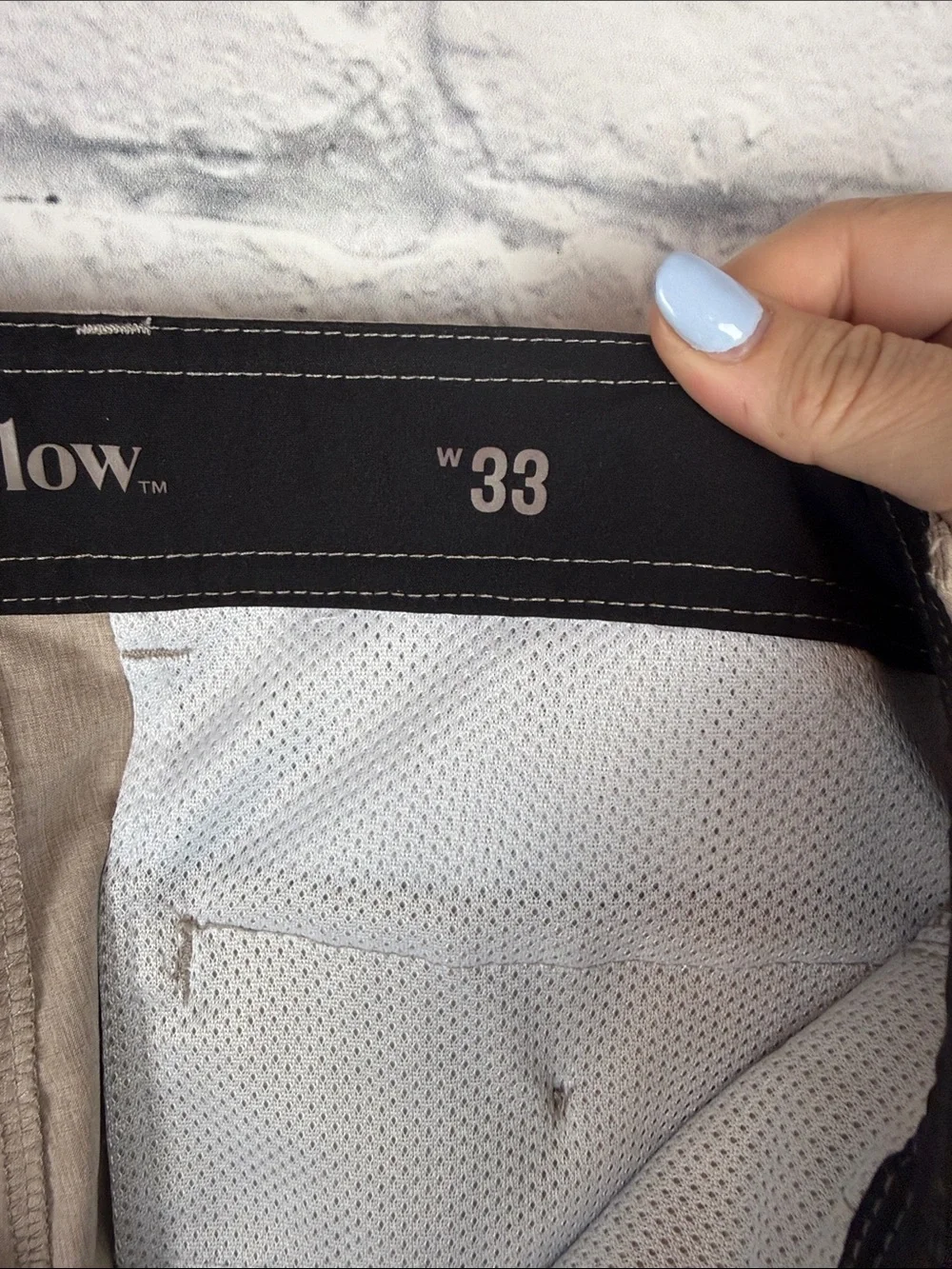 Goodfellow & Co Tan Flat-Front Shorts Swim Suit Size 33